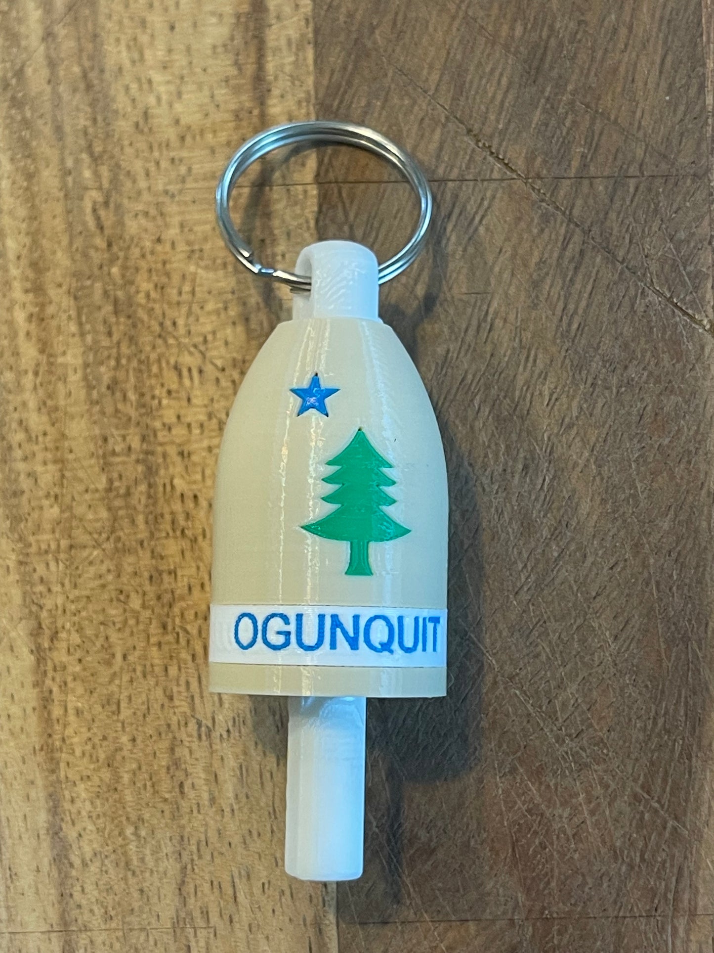 1901 Maine Flag Keychain Buoy