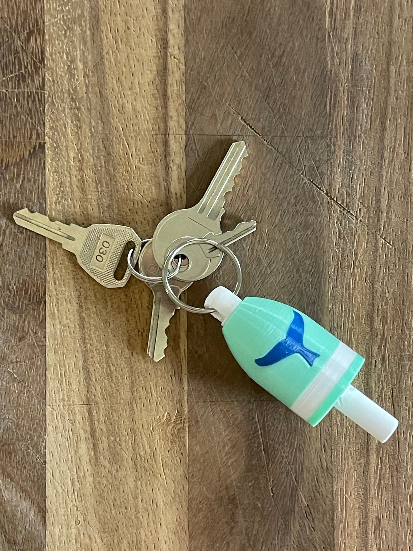 Whale Tail Keychain Buoy