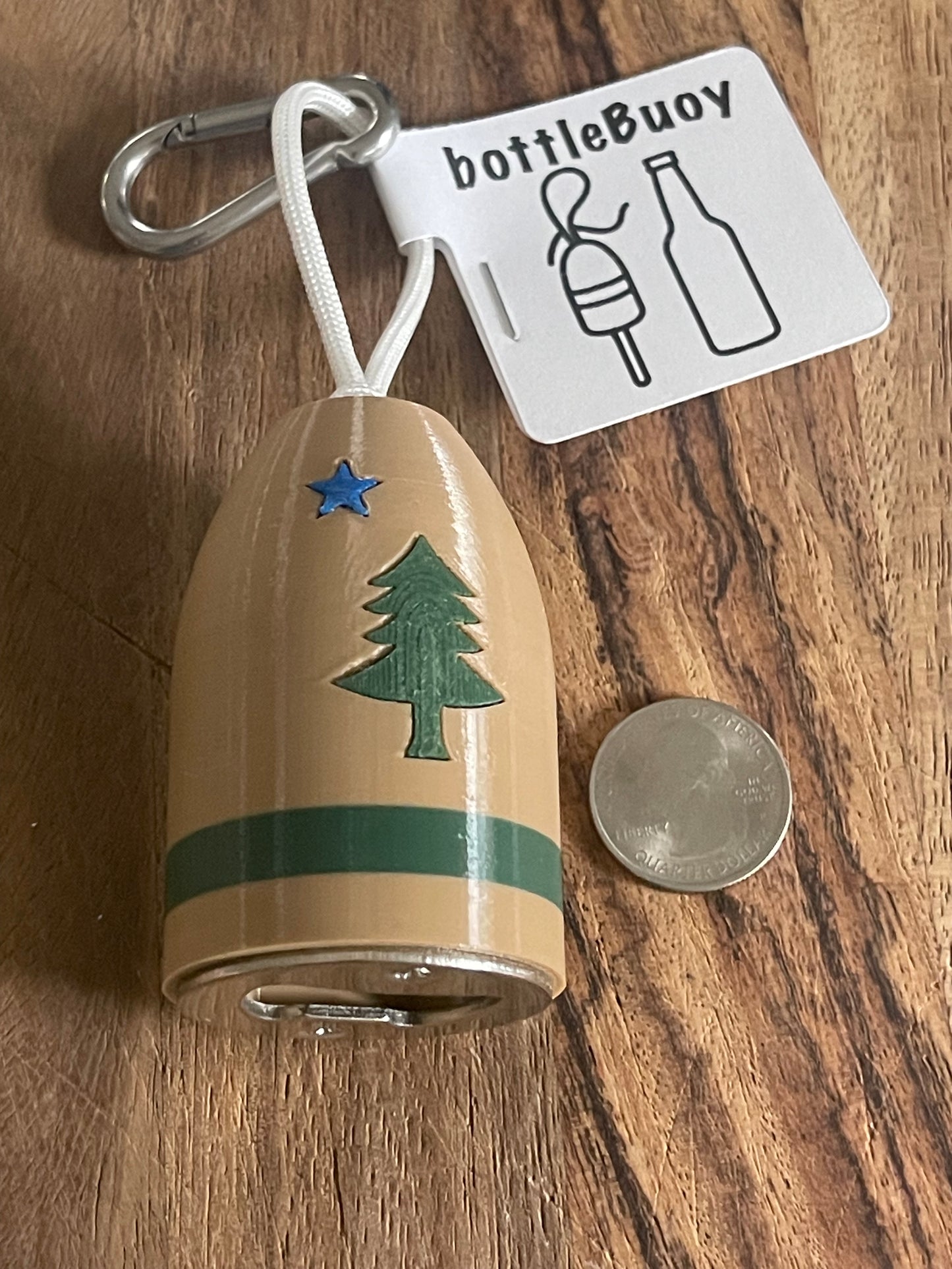 1901 Maine Flag bottleBuoy Bottle Opener