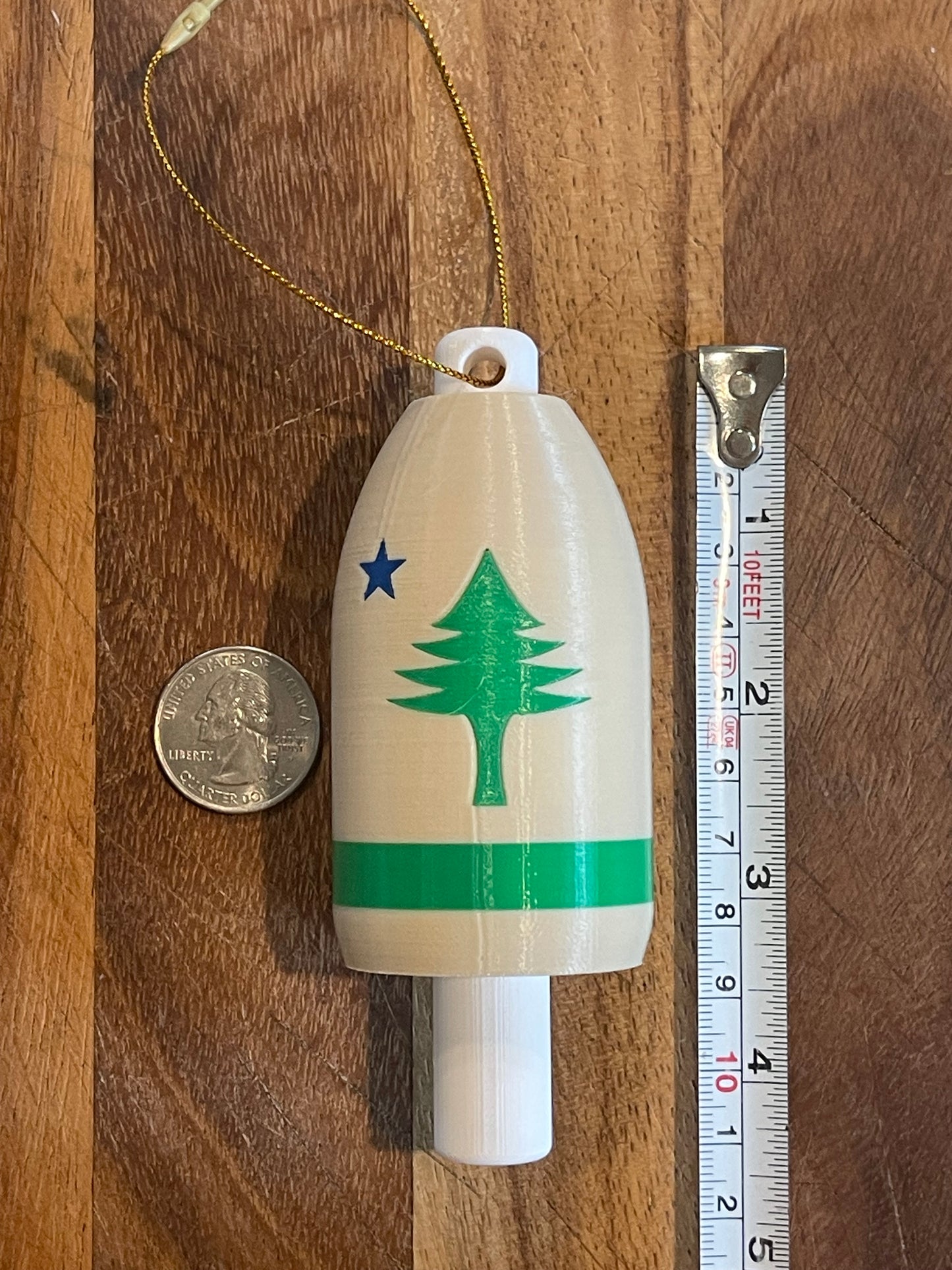 1901 Maine Flag Christmas Ornament