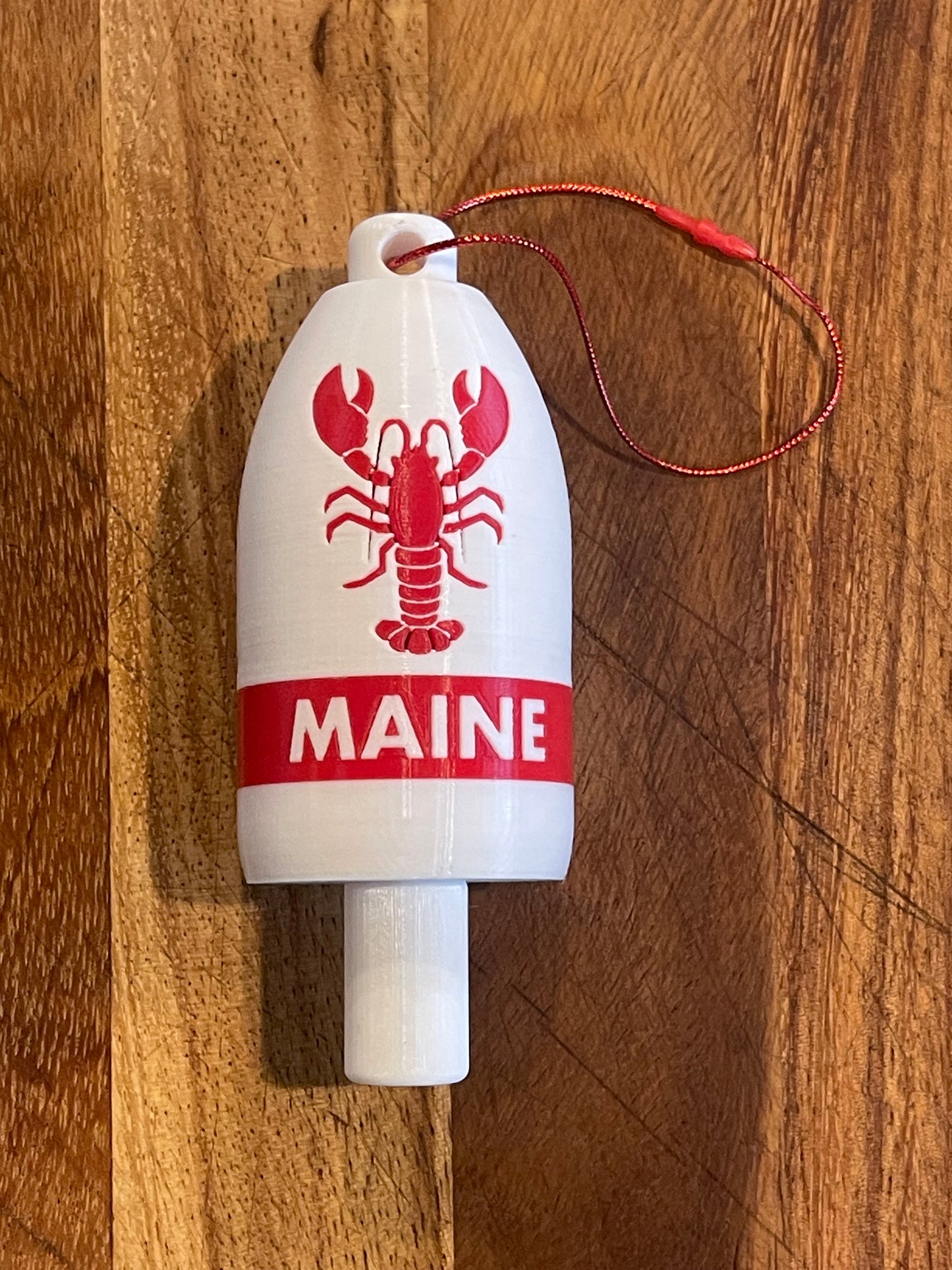 Maine Lobster Buoy Christmas Ornament