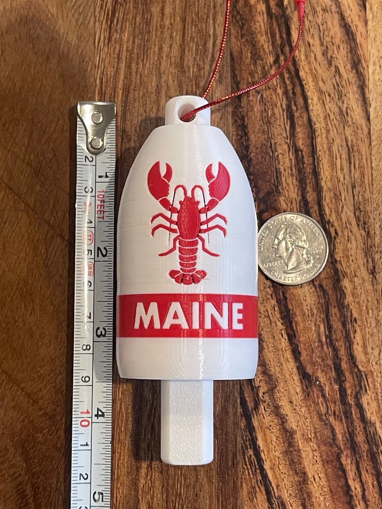 Maine Lobster Buoy Christmas Ornament