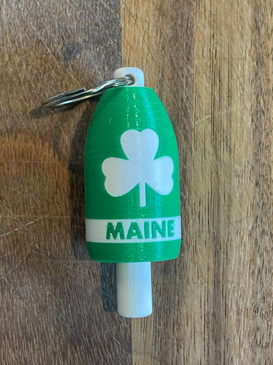 Green White Shamrock Keychain Buoy (GWS)