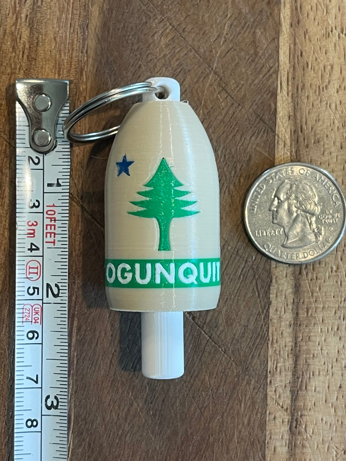 1901 Maine State Flag Keychain Buoy (1901)