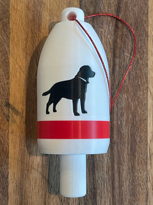 Loyal Black Dog Lobster Buoy Ornament (BRBL)