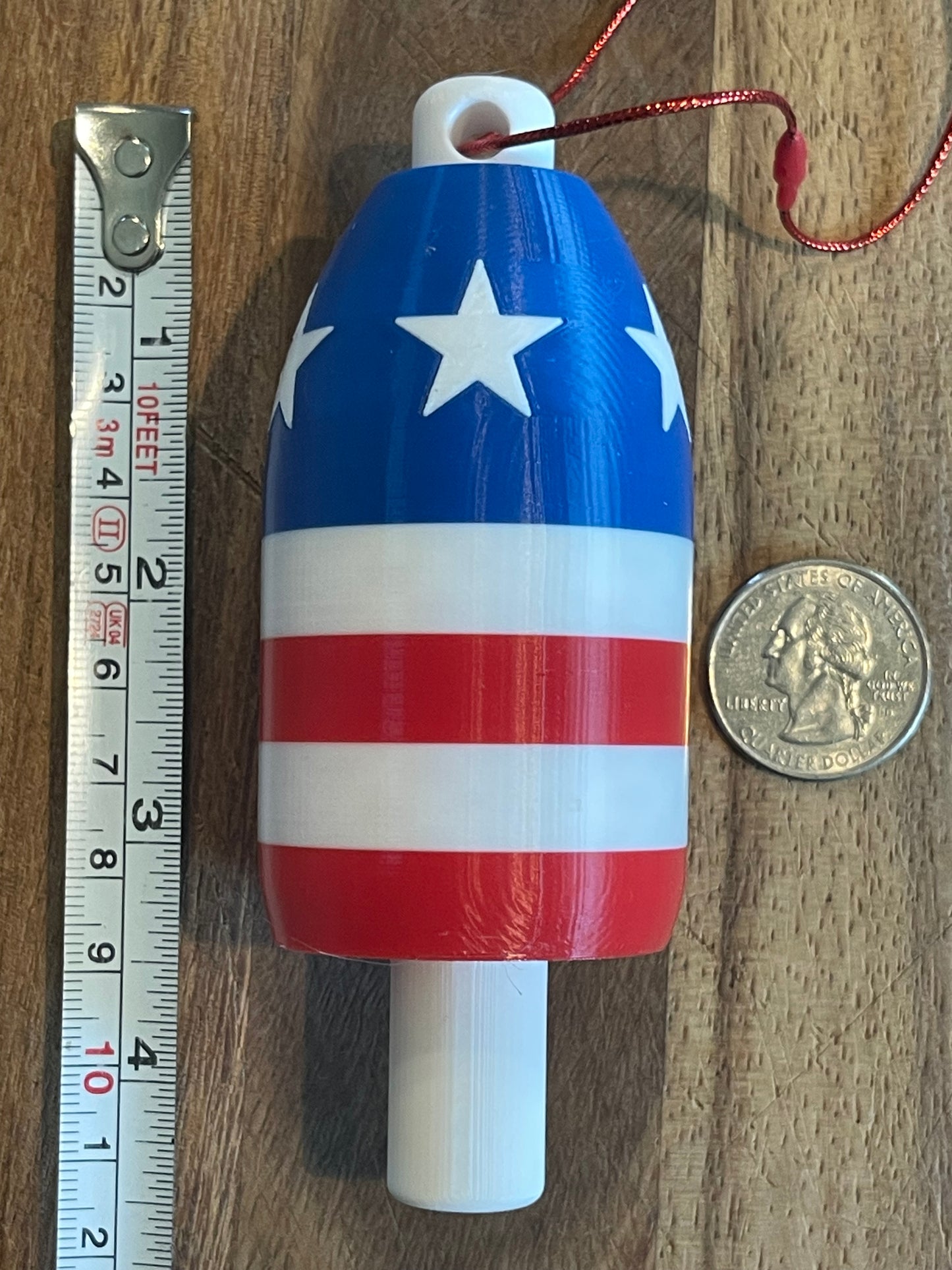 USA Lobster Buoy Christmas Ornament