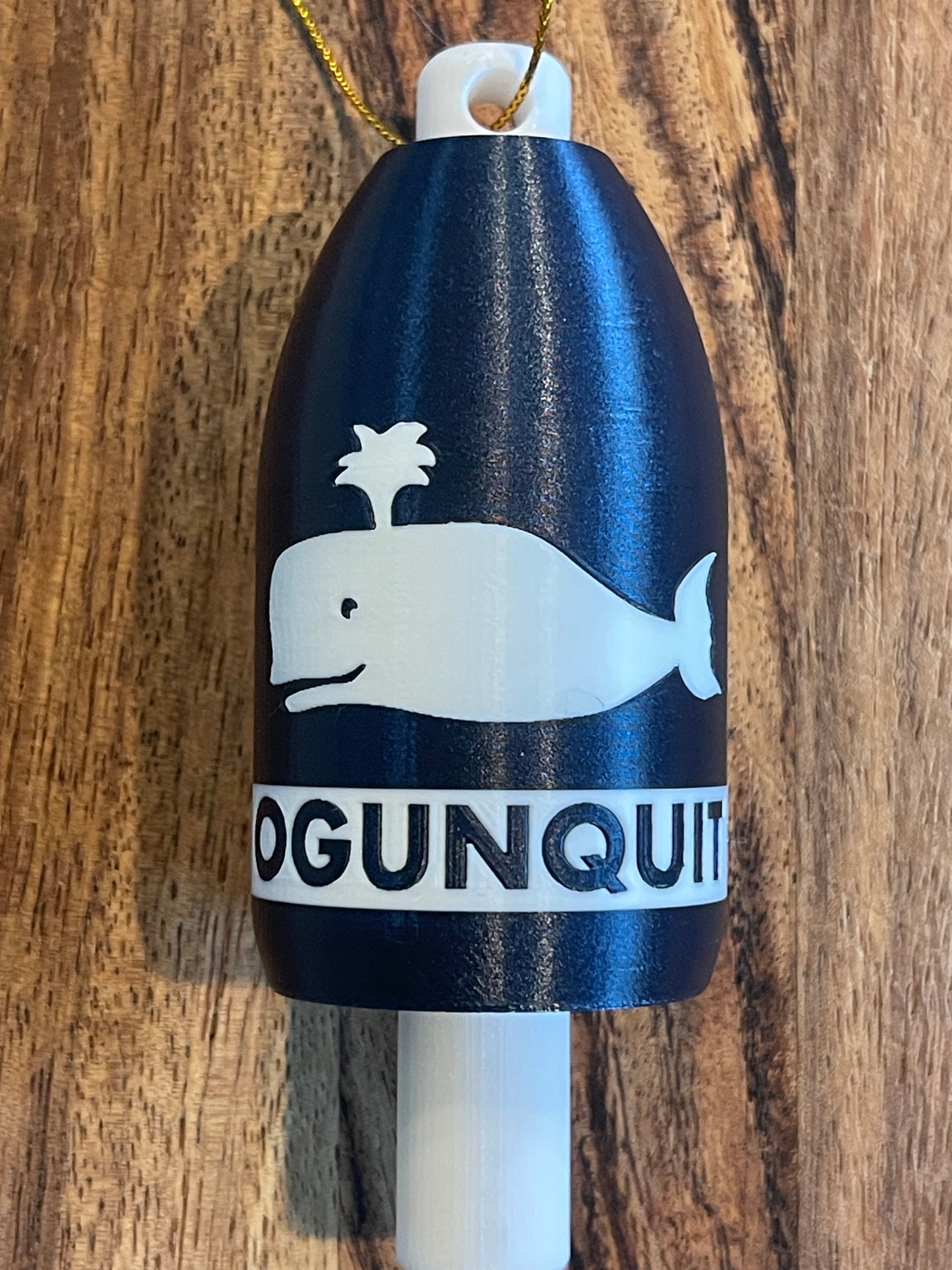 Navy White Whale Lobster Buoy Christmas Ornament (NWW)