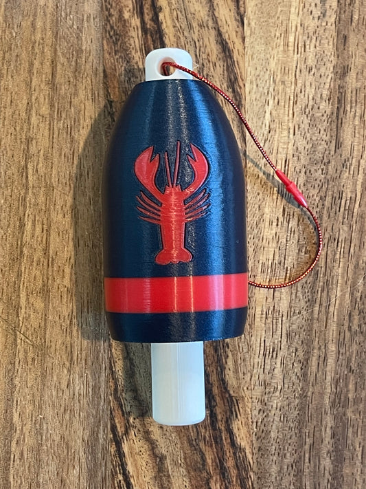 Navy Red Classic Lobster Buoy Ornament (NRL)