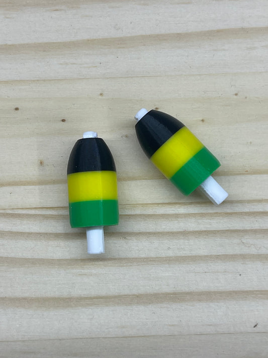 Jamaican Flag Lobster Buoy Earrings