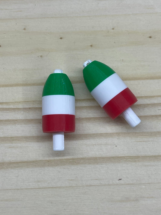 Italian Flag Lobster Buoy Earrings