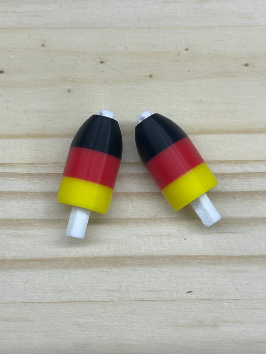 German Flag Lobster Buoy Earrings
