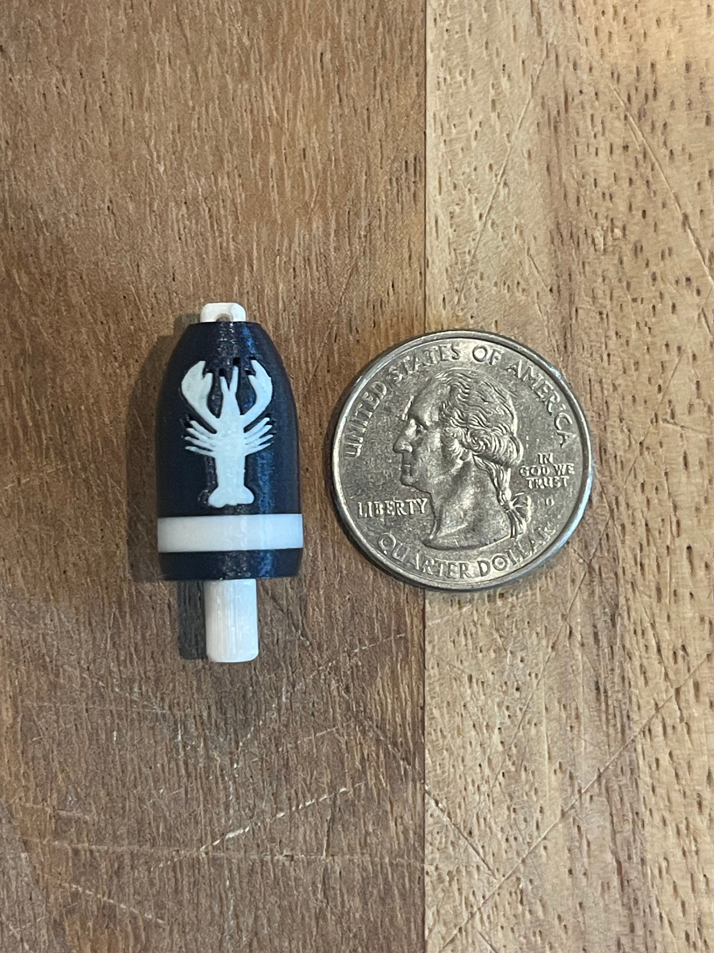 Navy White Lobster Buoy Earrings (NWL)