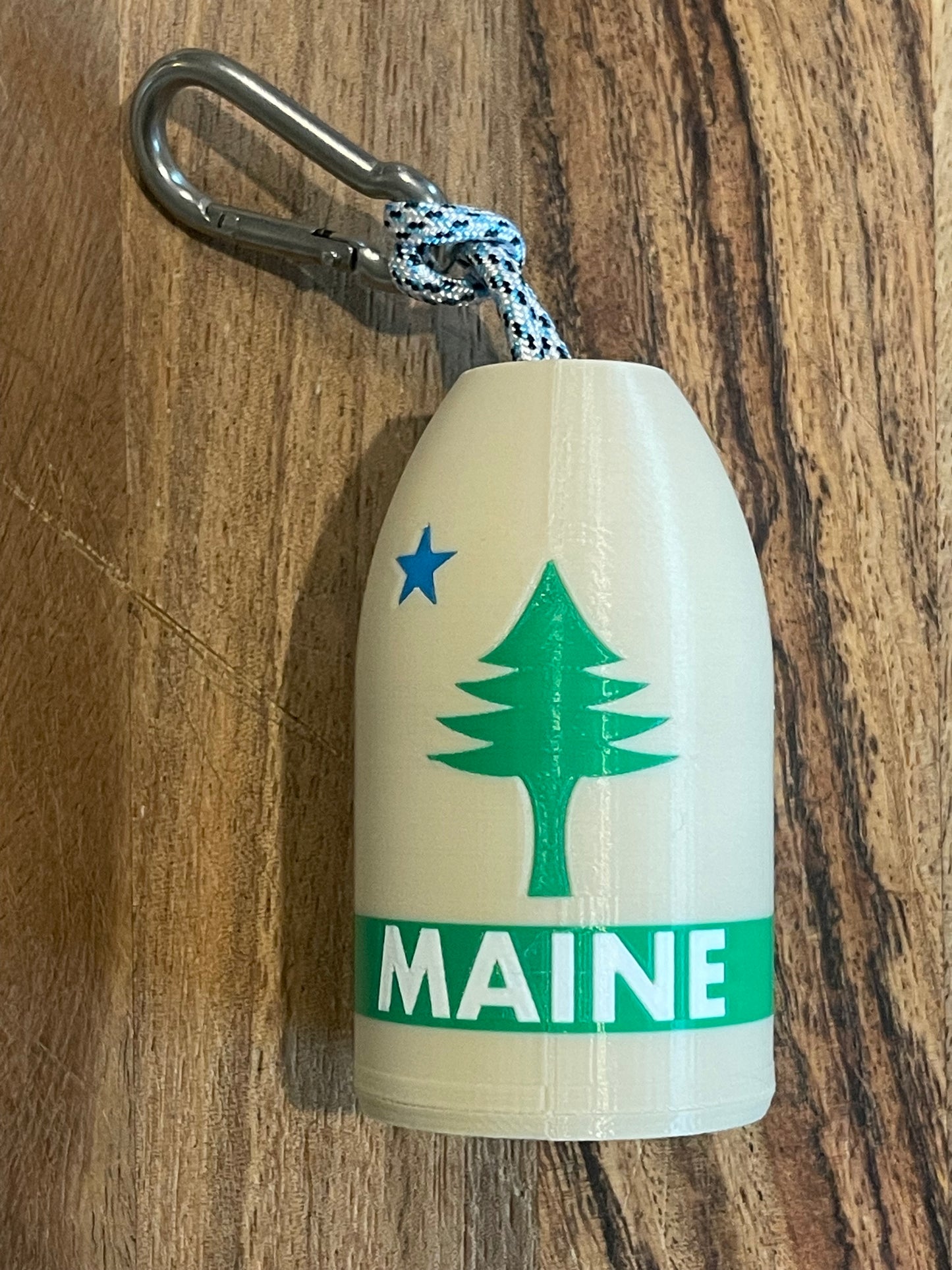 1901 Maine Flag Lobster Buoy Bottle Opener