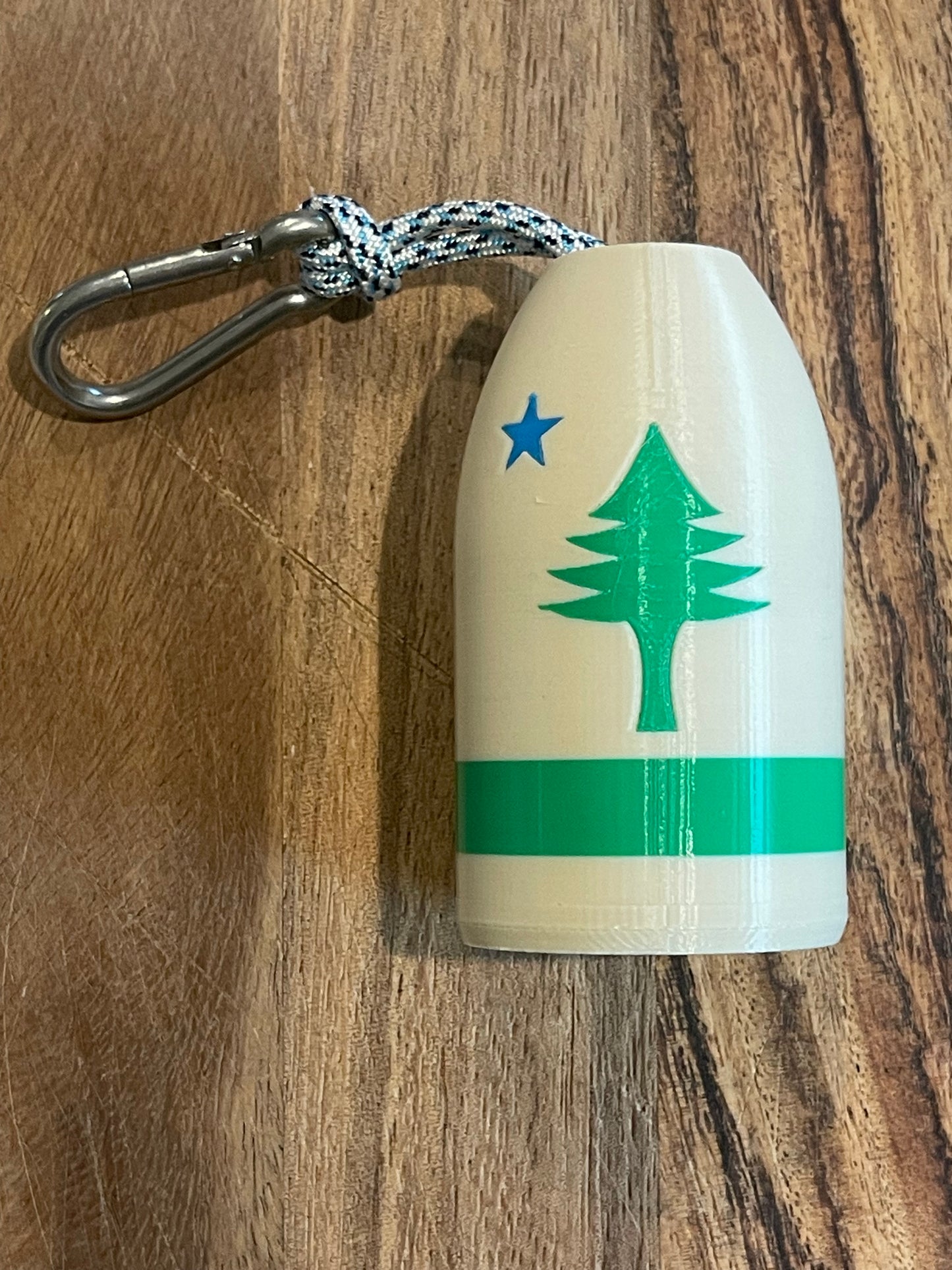 1901 Maine Flag Lobster Buoy Bottle Opener