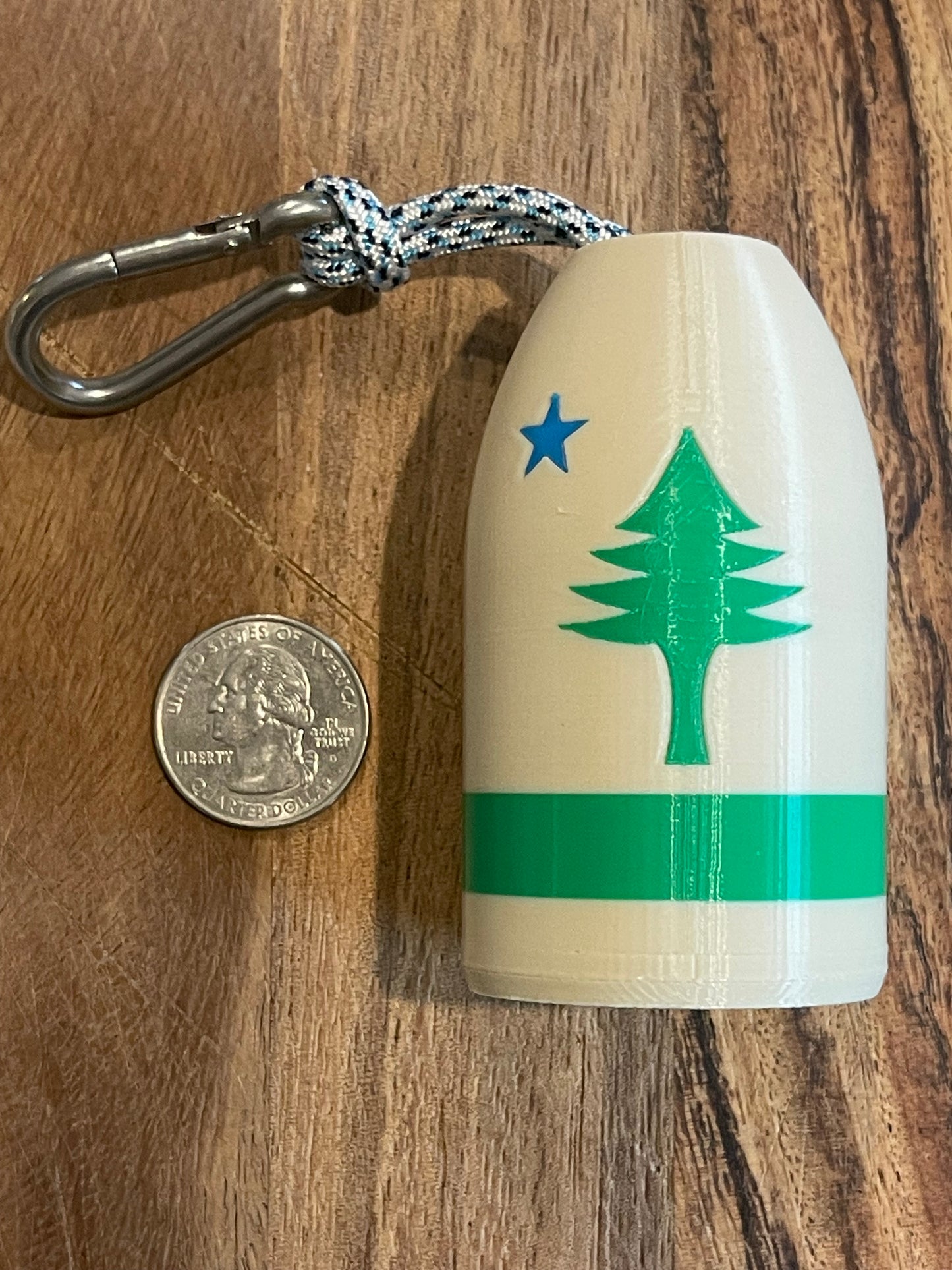 1901 Maine Flag Lobster Buoy Bottle Opener