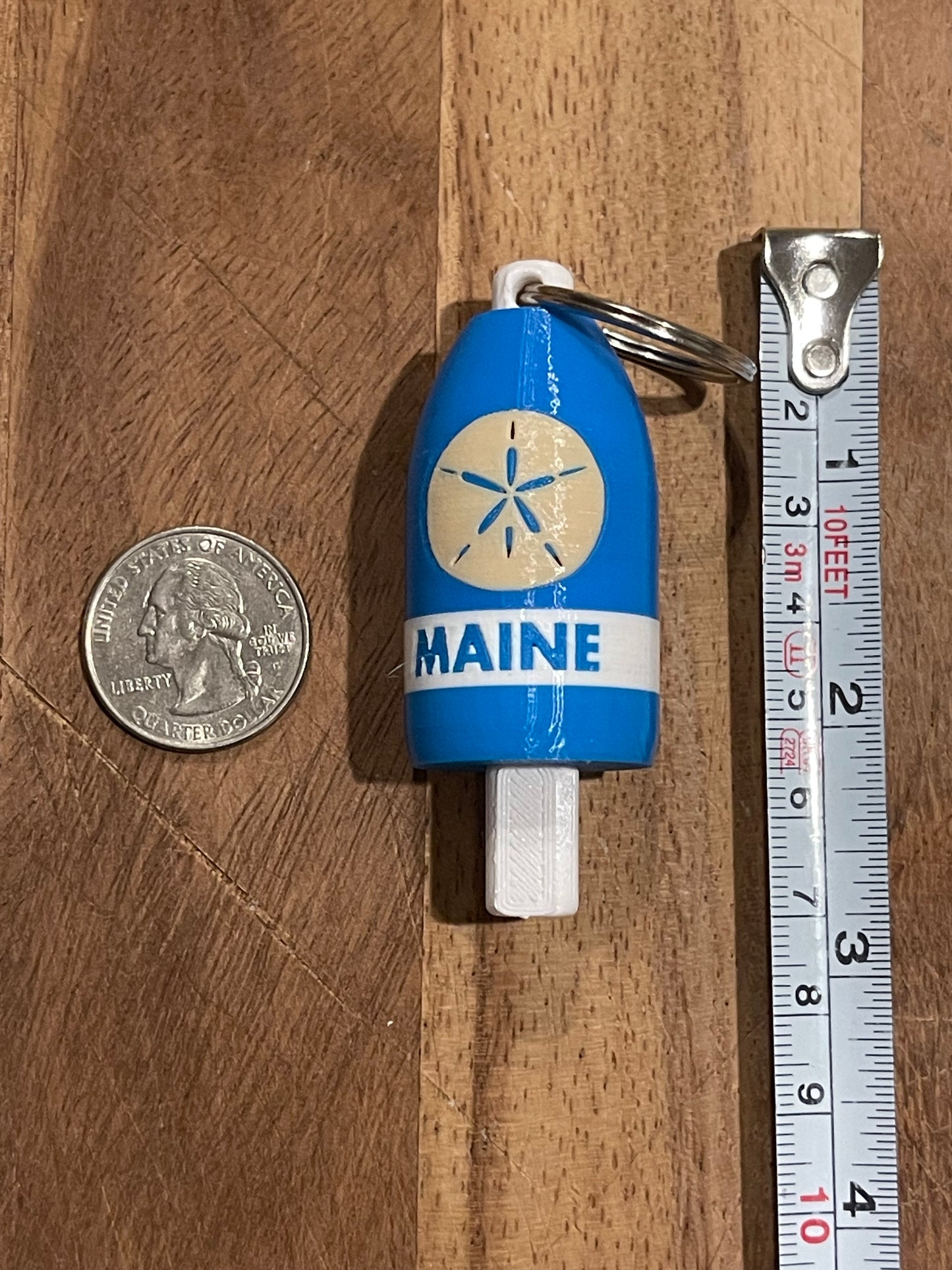 Sand Dollar Keychain Buoy