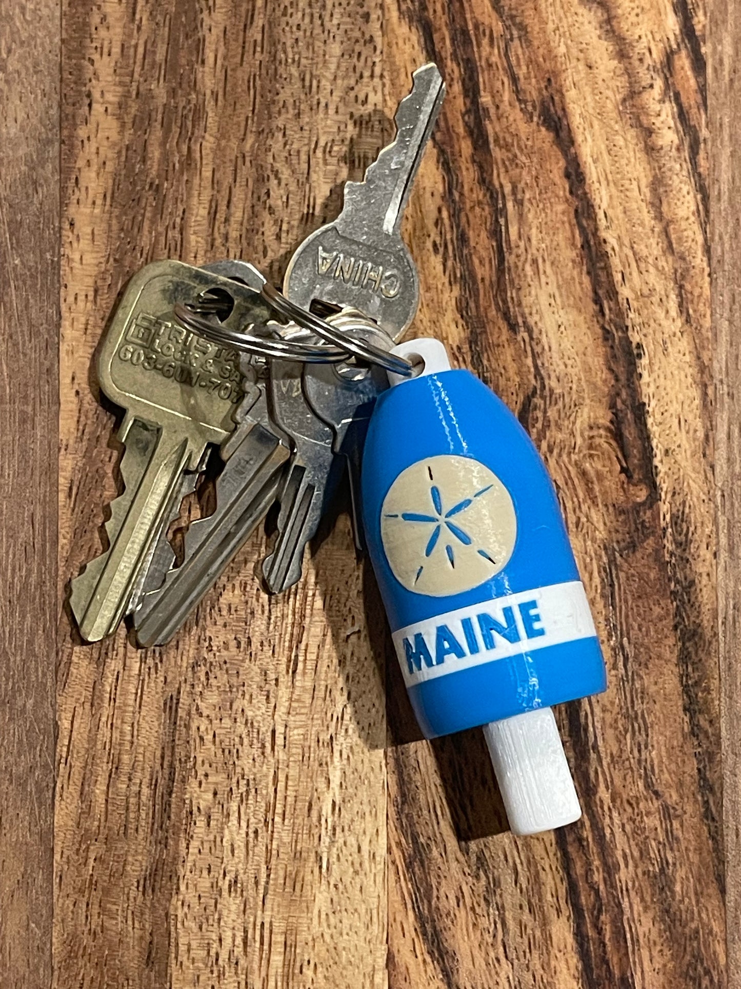 Sand Dollar Keychain Buoy