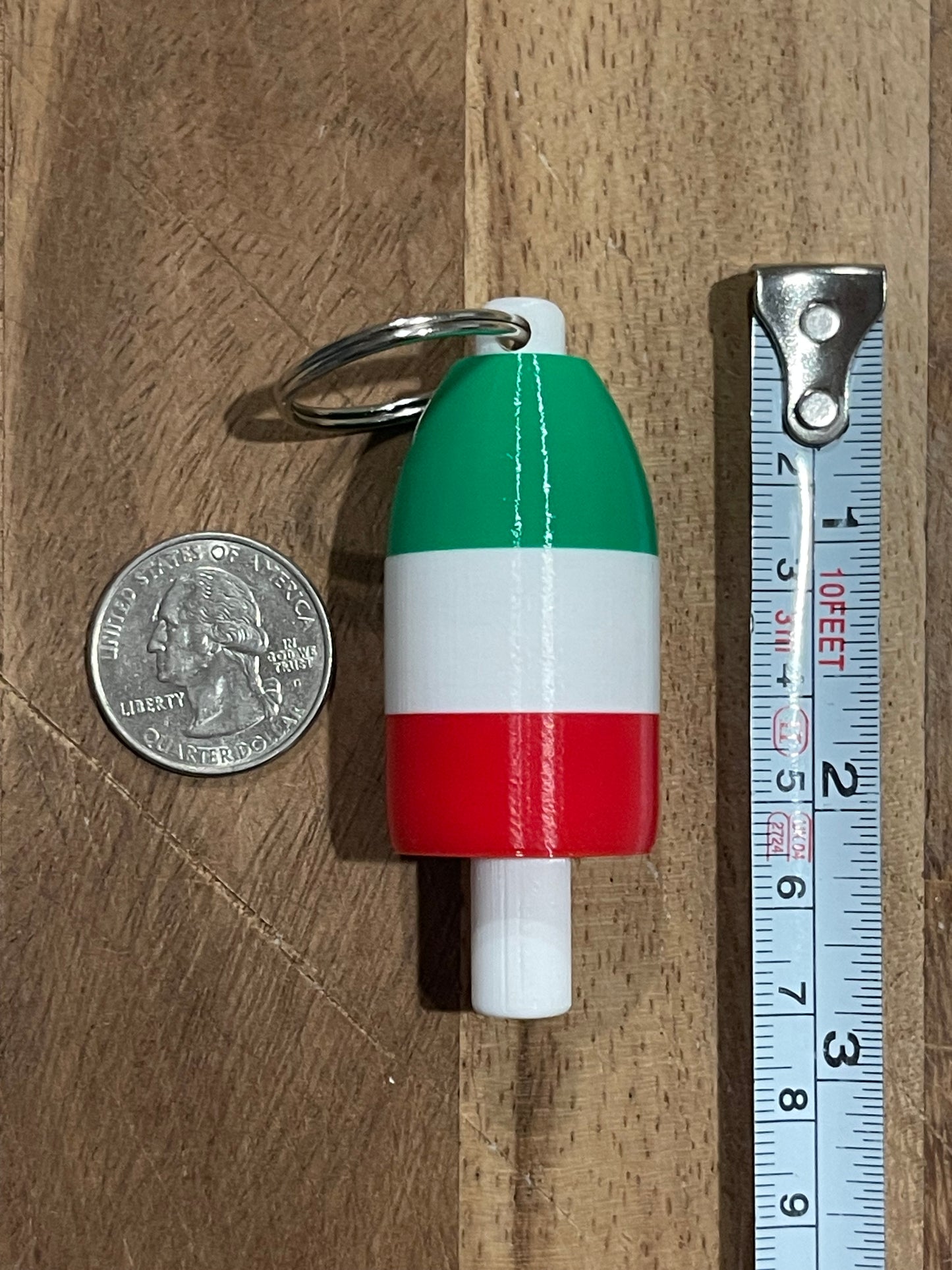 Italian Flag Keychain Buoy