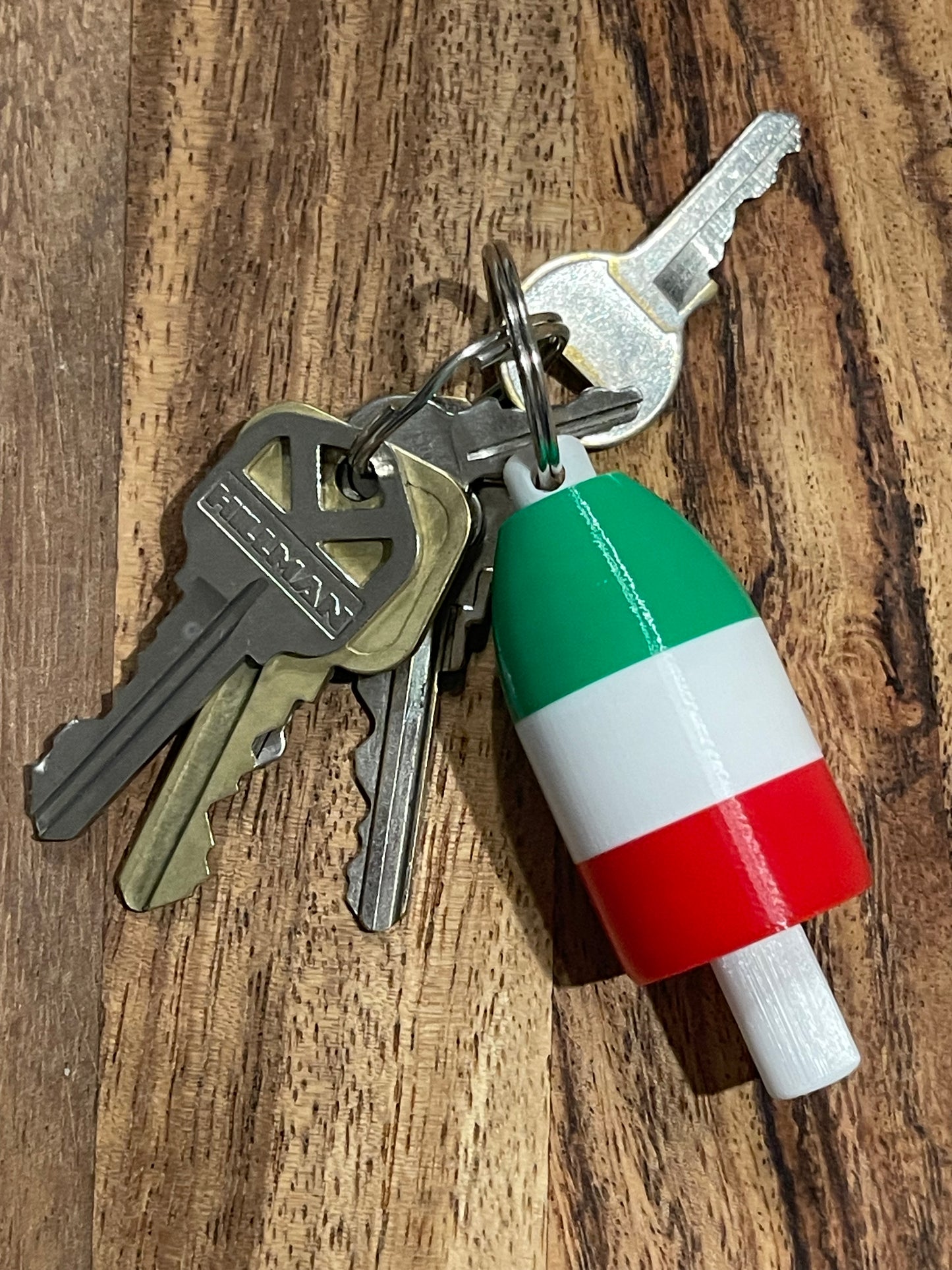 Italian Flag Keychain Buoy