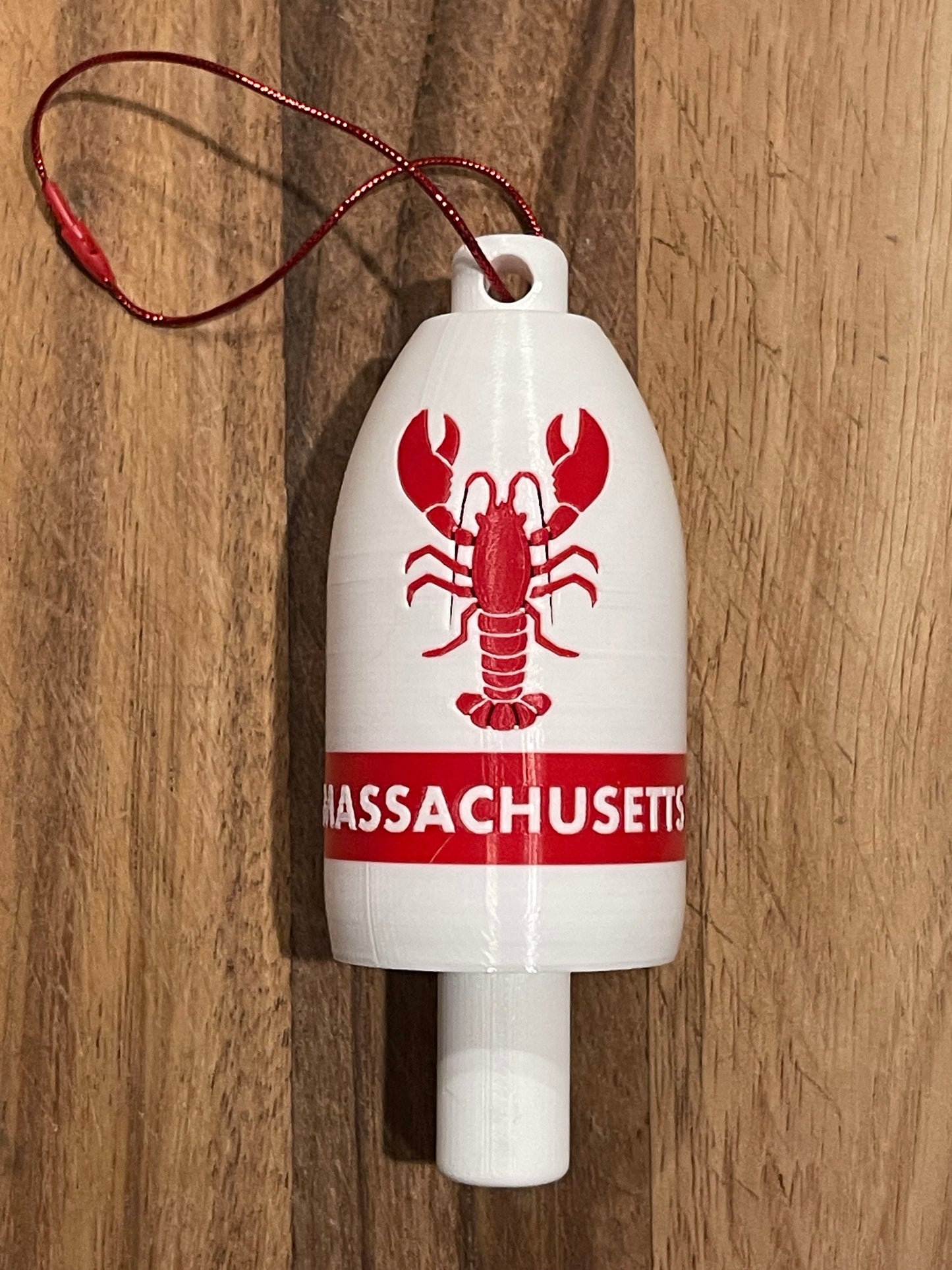 Mass Lobster Buoy Christmas Ornament