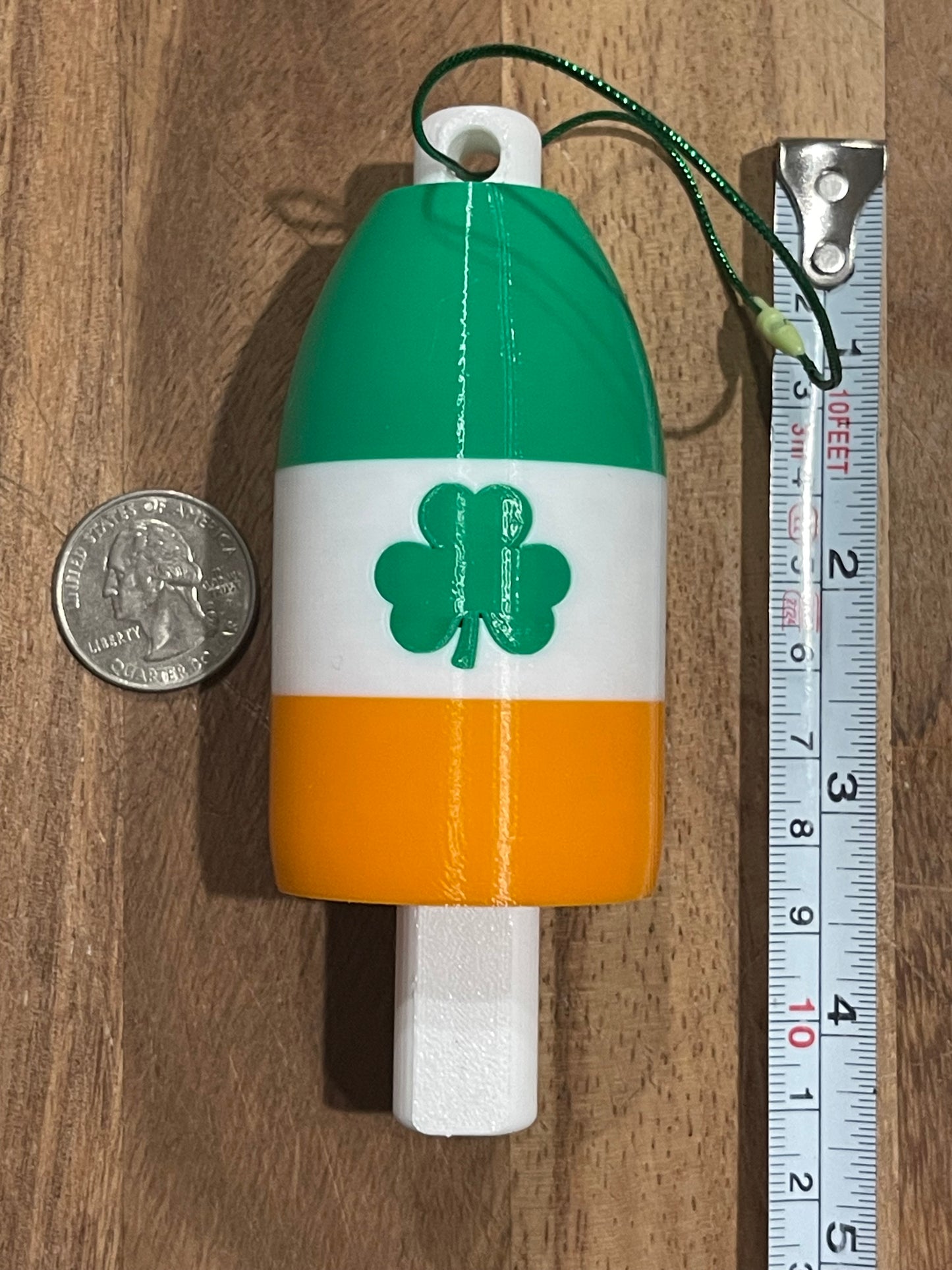 Irish Clover Buoy Christmas Ornament