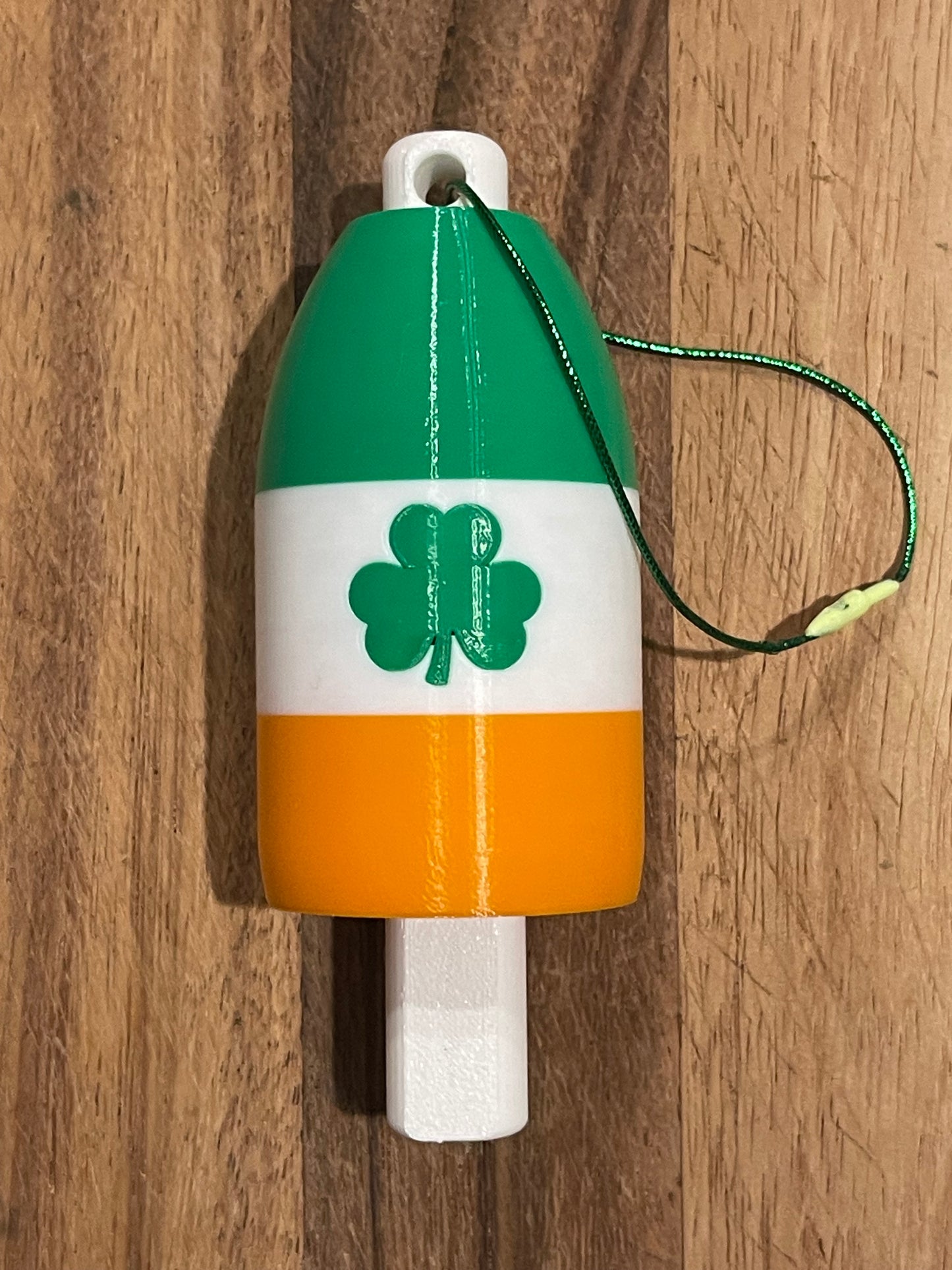 Irish Clover Buoy Christmas Ornament
