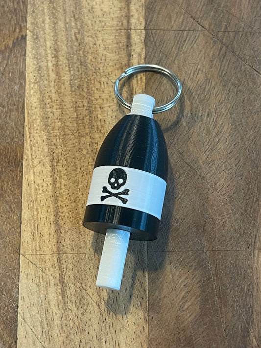 Skull and Crossbones Keychain Buoy