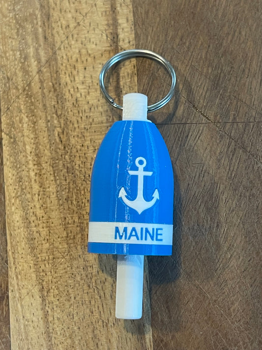 Anchor Maine Keychain Buoy