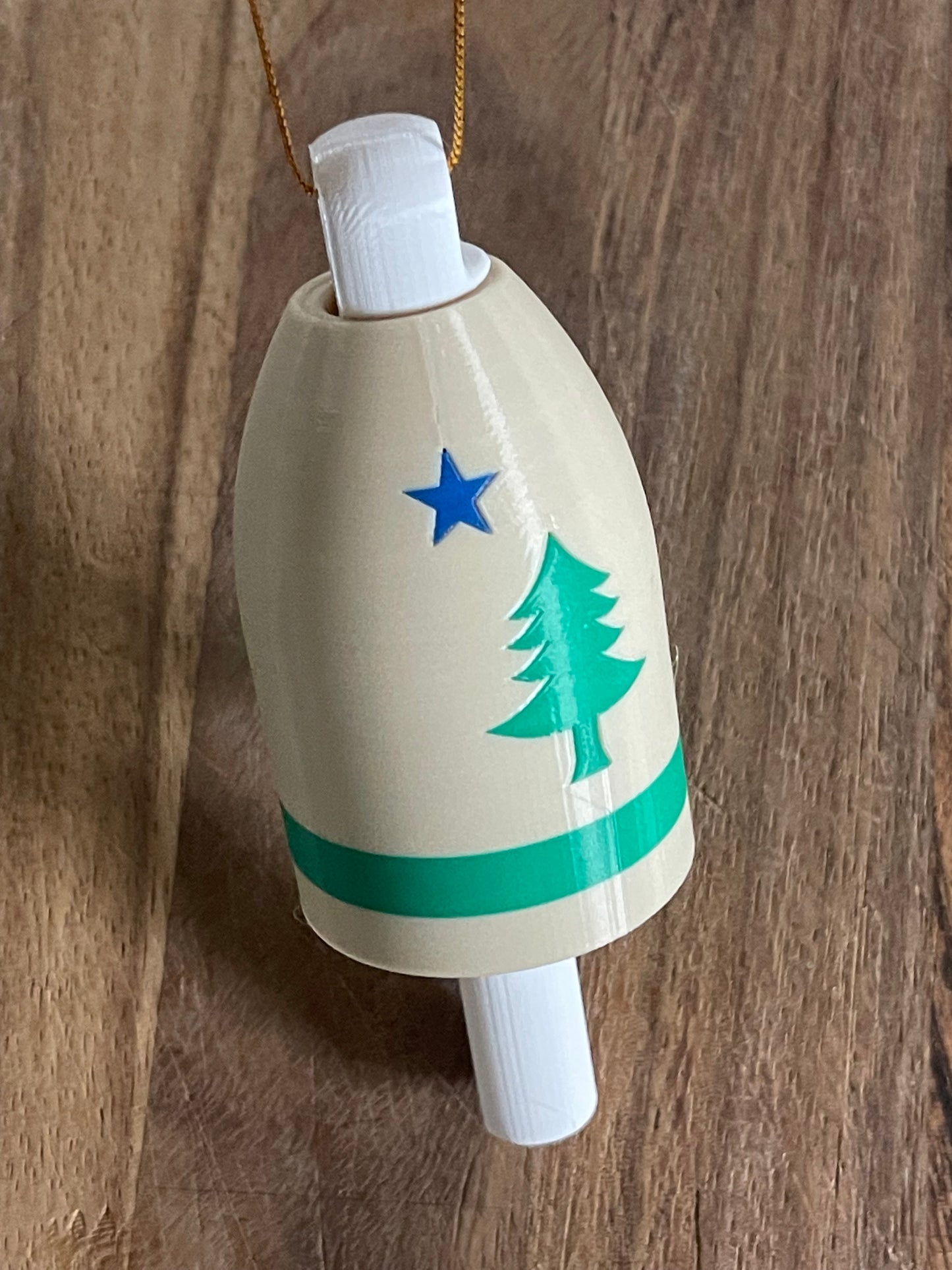 1901 Maine Flag Christmas Ornament