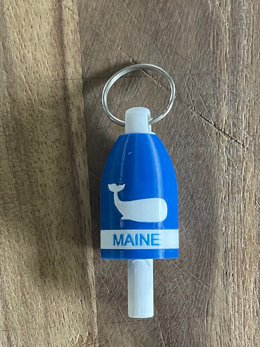 Whale Silhouette Keychain Buoy