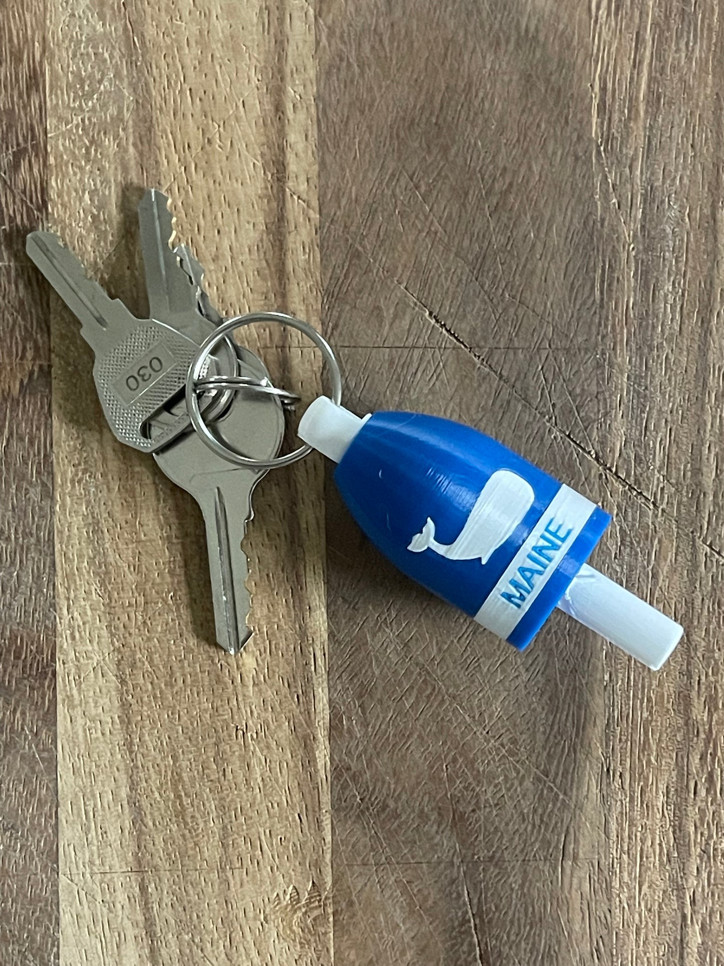 Whale Silhouette Keychain Buoy