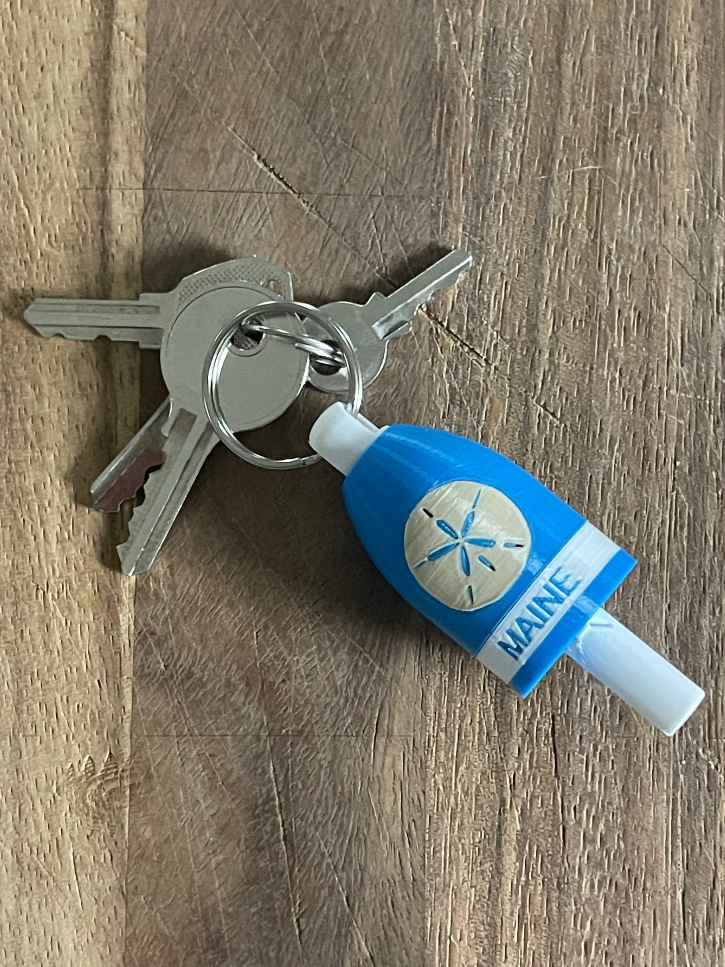 Sand Dollar Keychain Buoy