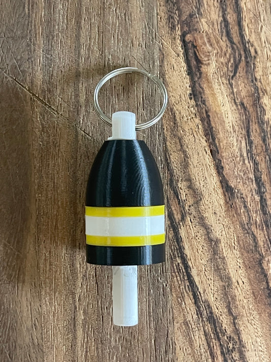 Boston Hockey Keychain Buoy Black