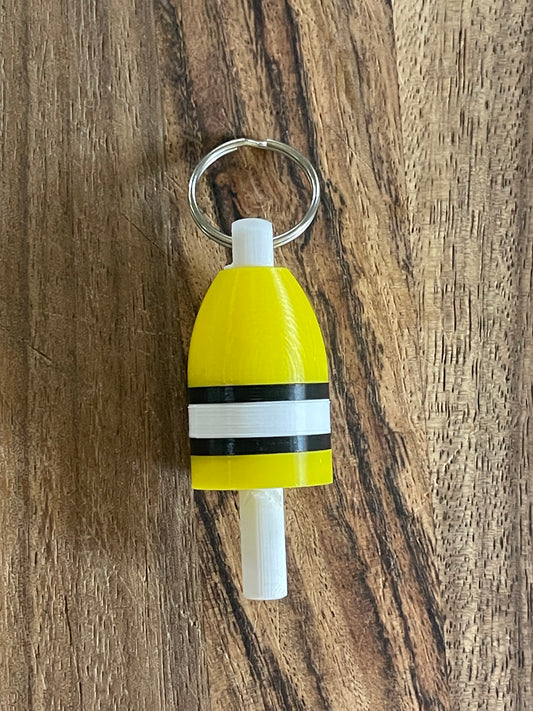 Boston Hockey Keychain Buoy Yellow