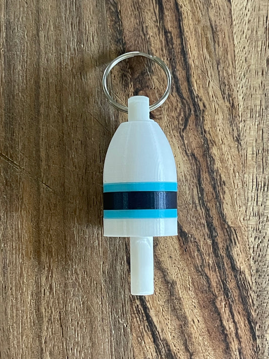 UMaine themed Keychain Buoy (White)