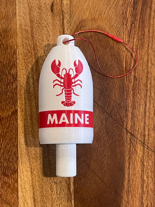 Maine Lobster Buoy Christmas Ornament