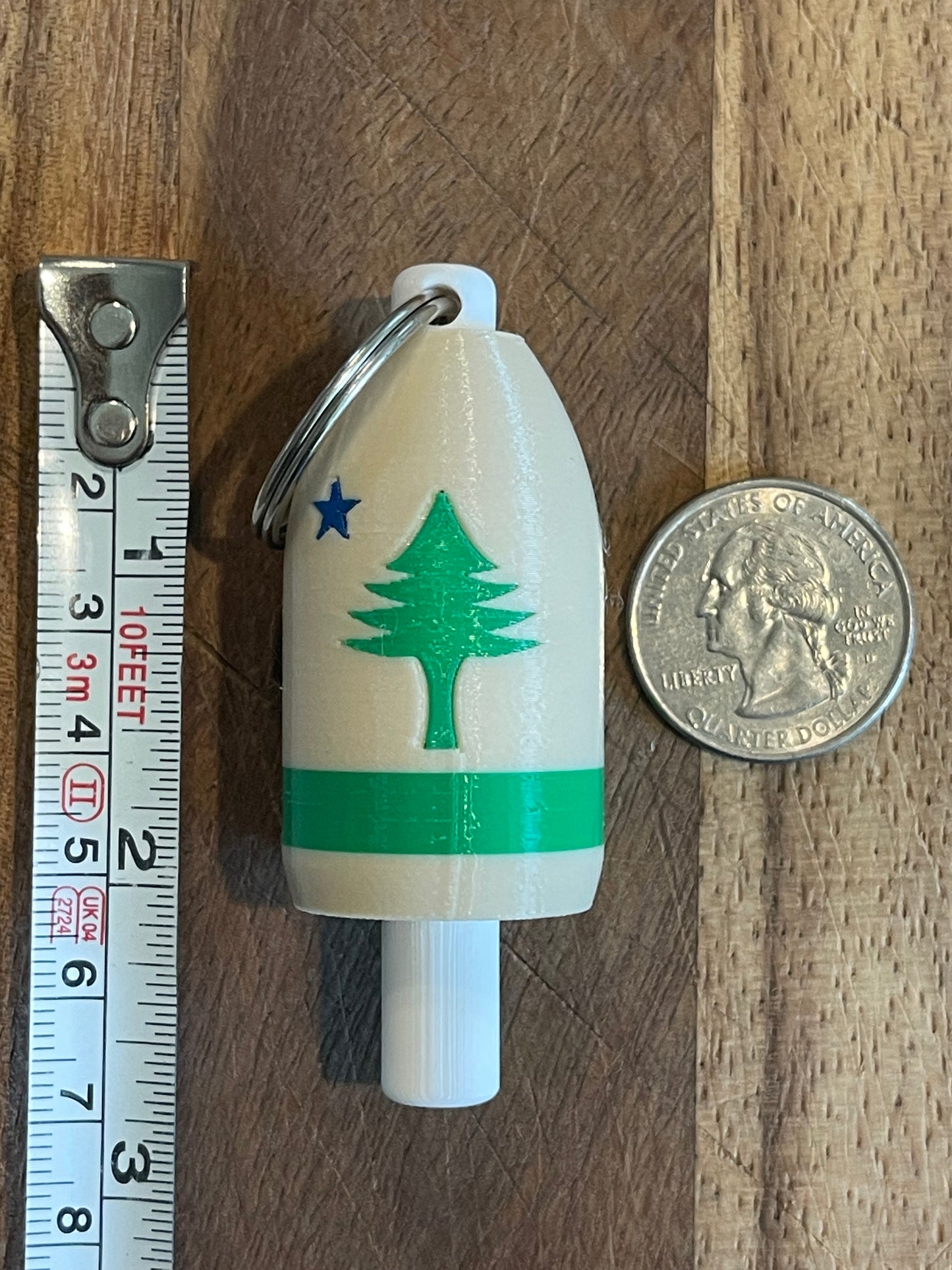1901 Maine State Flag Keychain Buoy (1901)