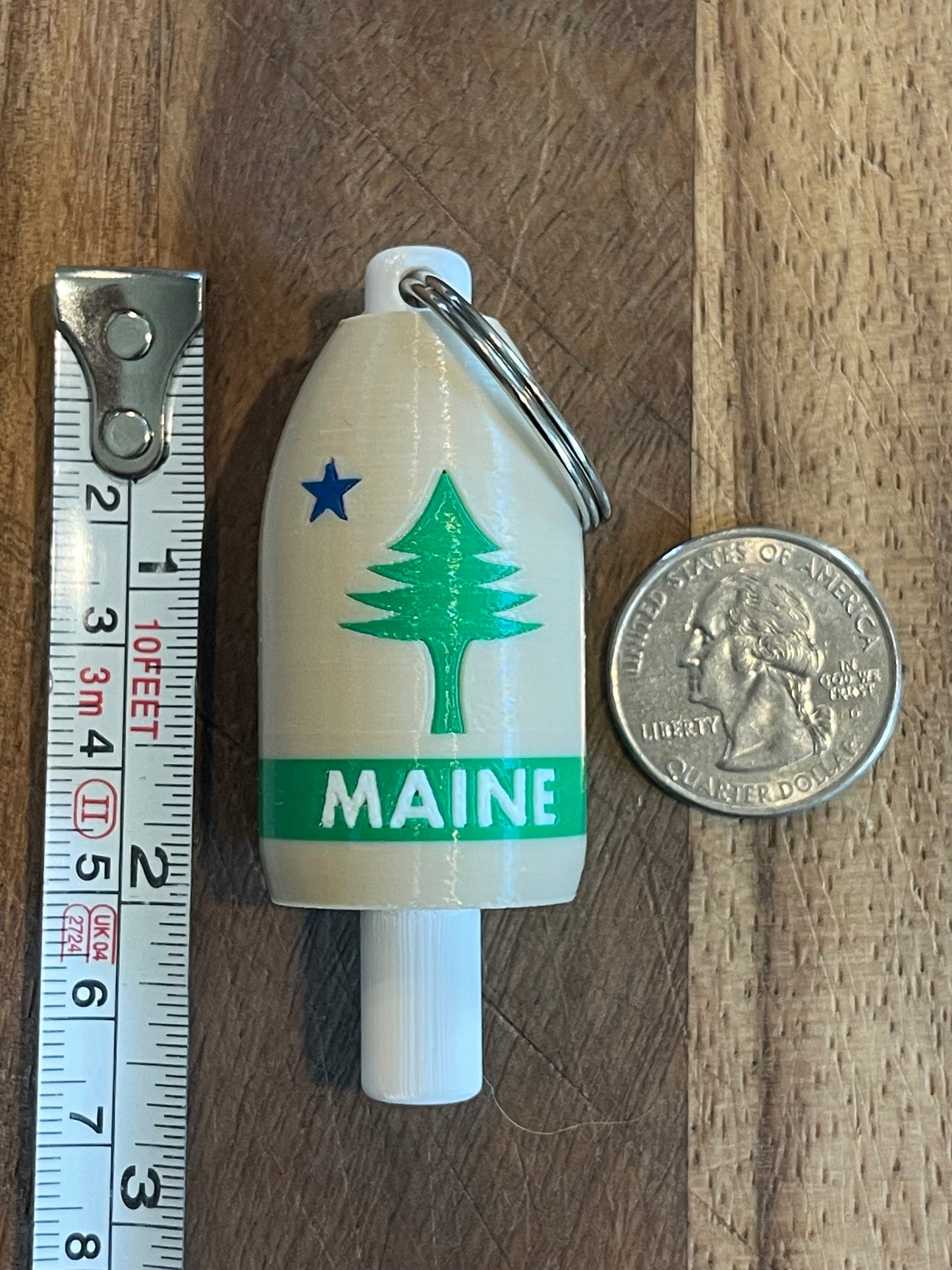 1901 Maine State Flag Keychain Buoy (1901)
