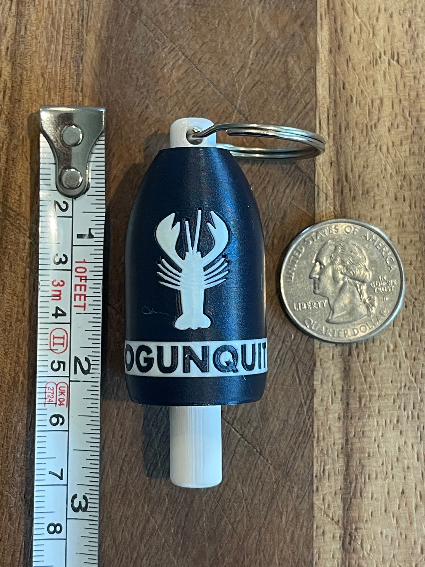 Navy White Classic Lobster Keychain Buoy (NWL)