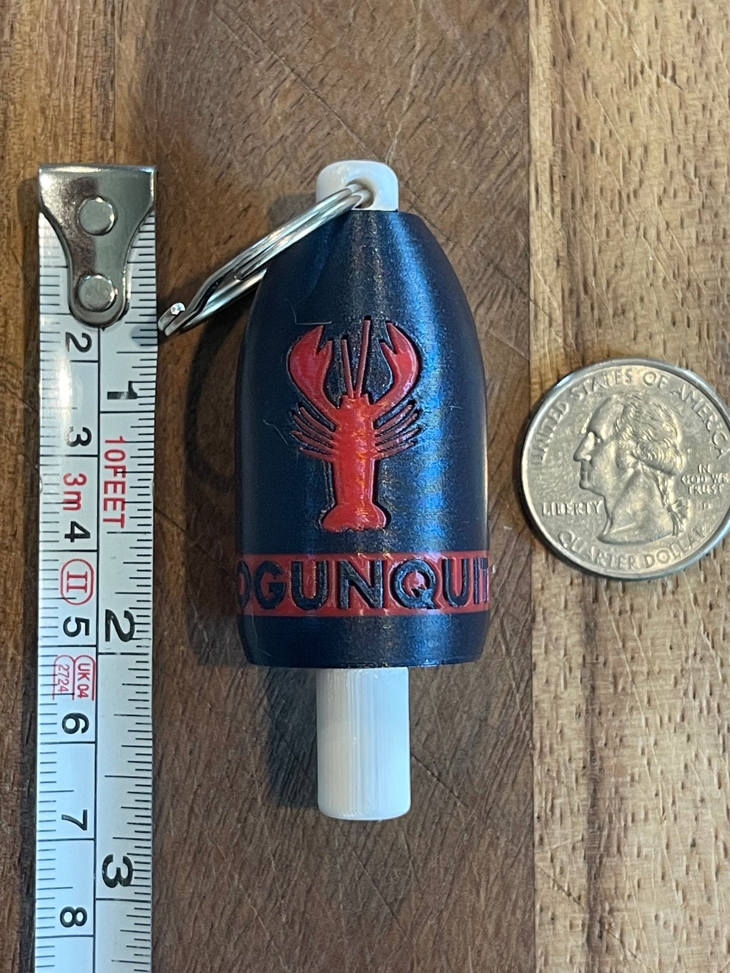 Navy Red Classic Lobster Keychain Buoy (NRL)