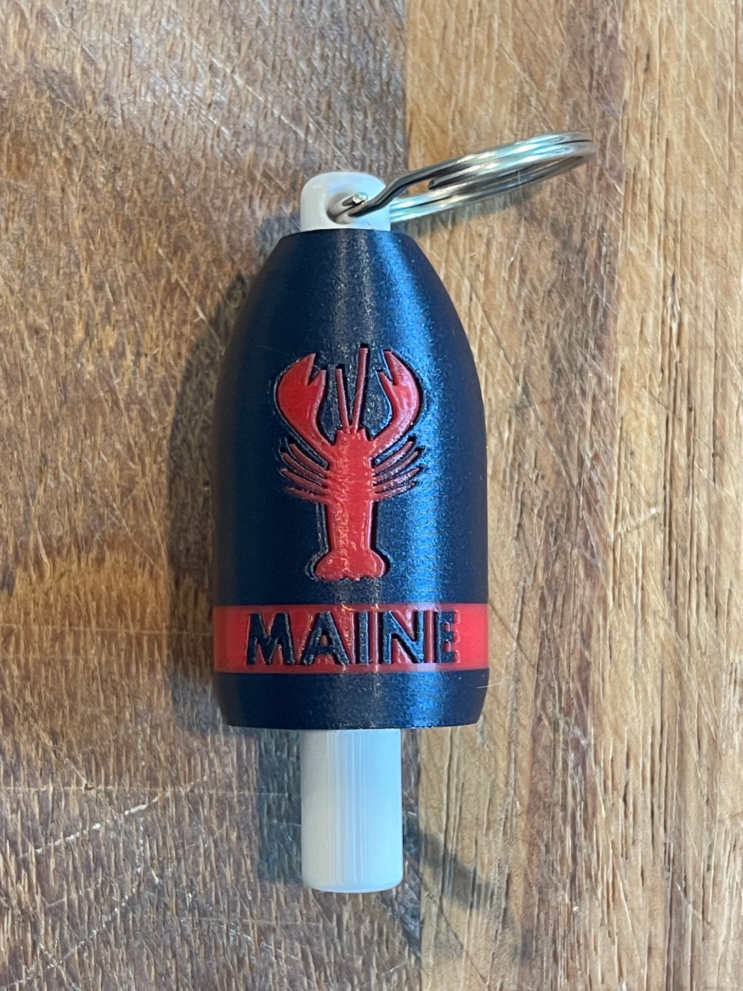 Navy Red Classic Lobster Keychain Buoy (NRL)