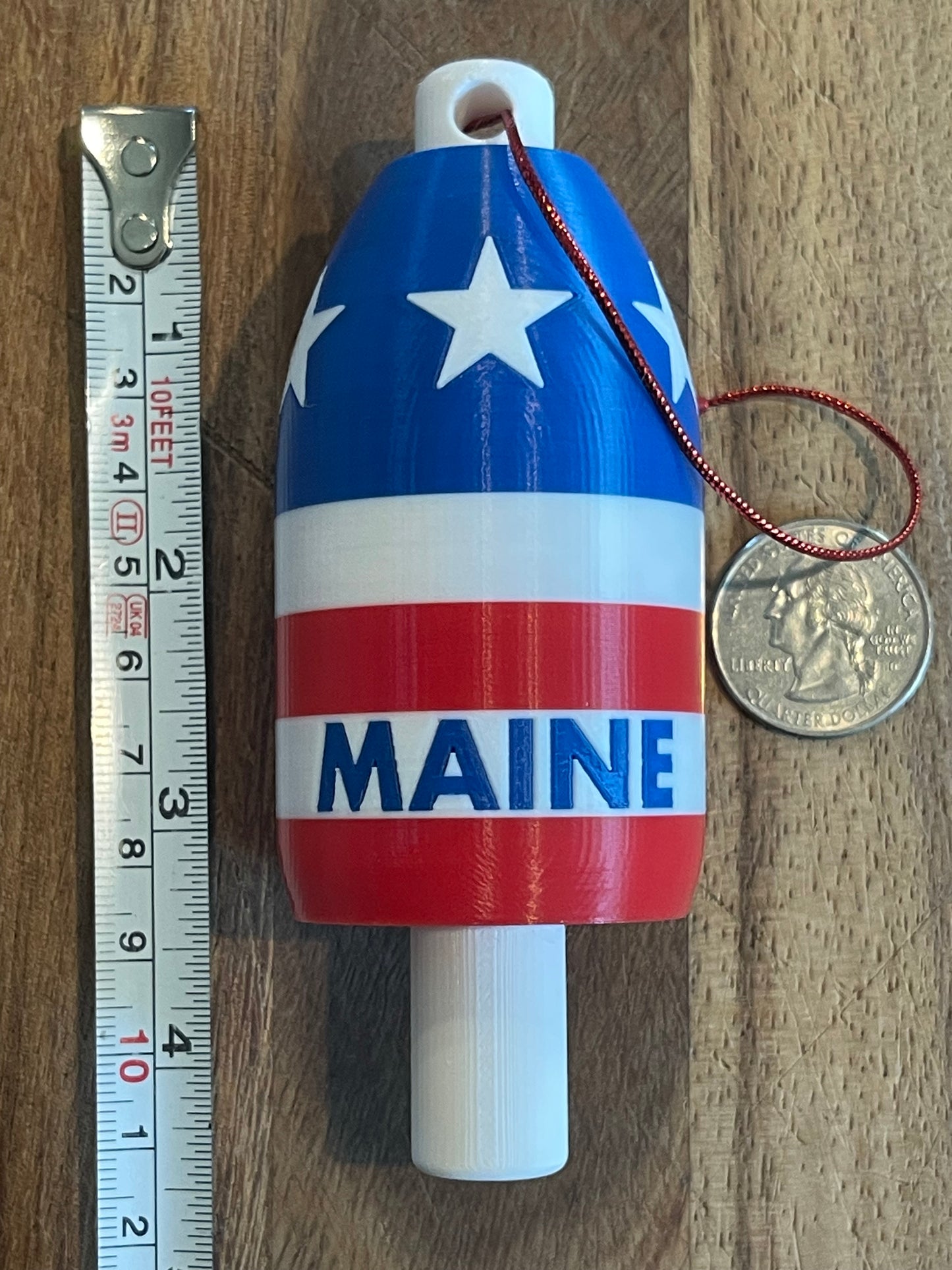 Stars & Stripes Lobster Buoy Christmas Ornament (S&S)