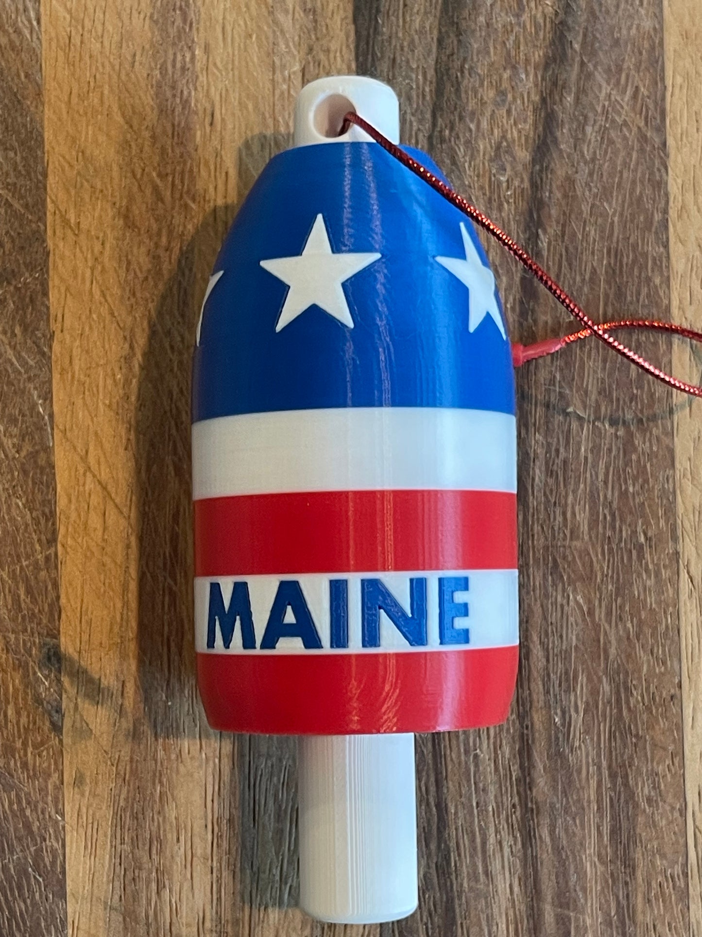 Stars & Stripes Lobster Buoy Christmas Ornament (S&S)