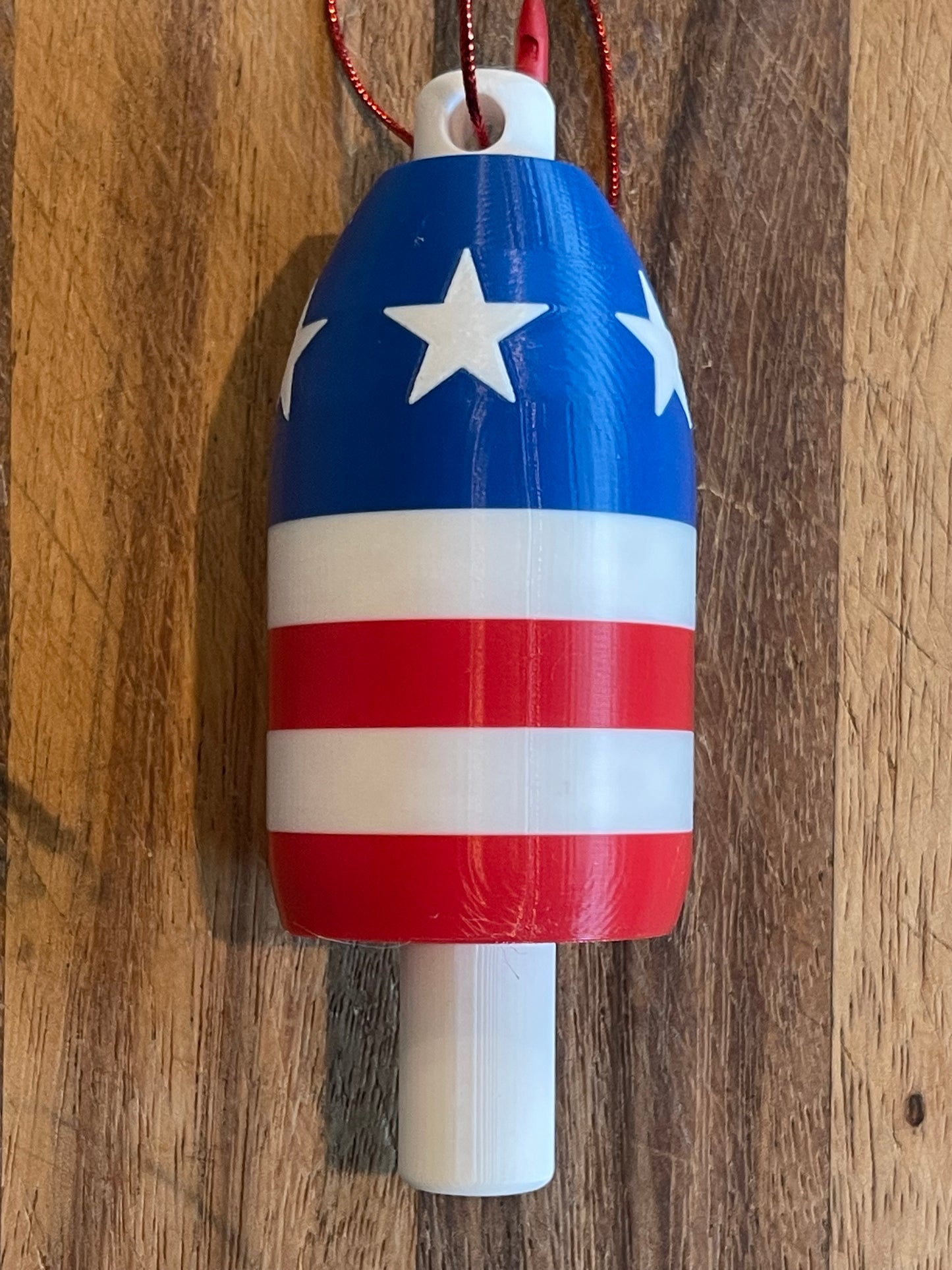 Stars & Stripes Lobster Buoy Christmas Ornament (S&S)