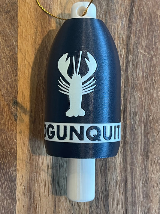 Navy White Classic Lobster Buoy Ornament (NWL)