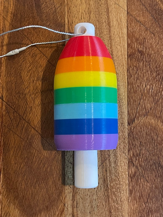 Rainbow Flag Lobster Buoy Ornament (RBF)