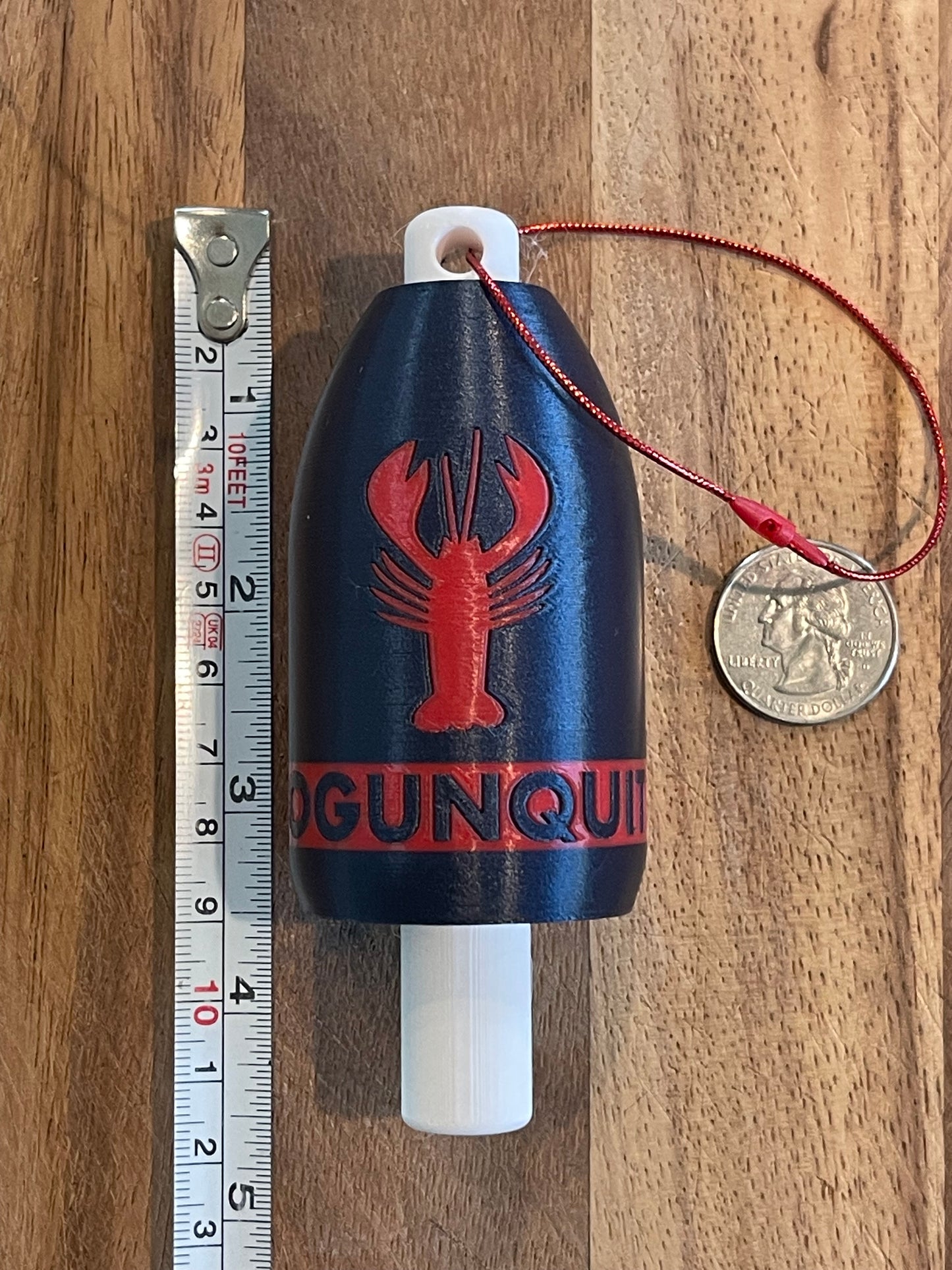 Navy Red Classic Lobster Buoy Ornament (NRL)