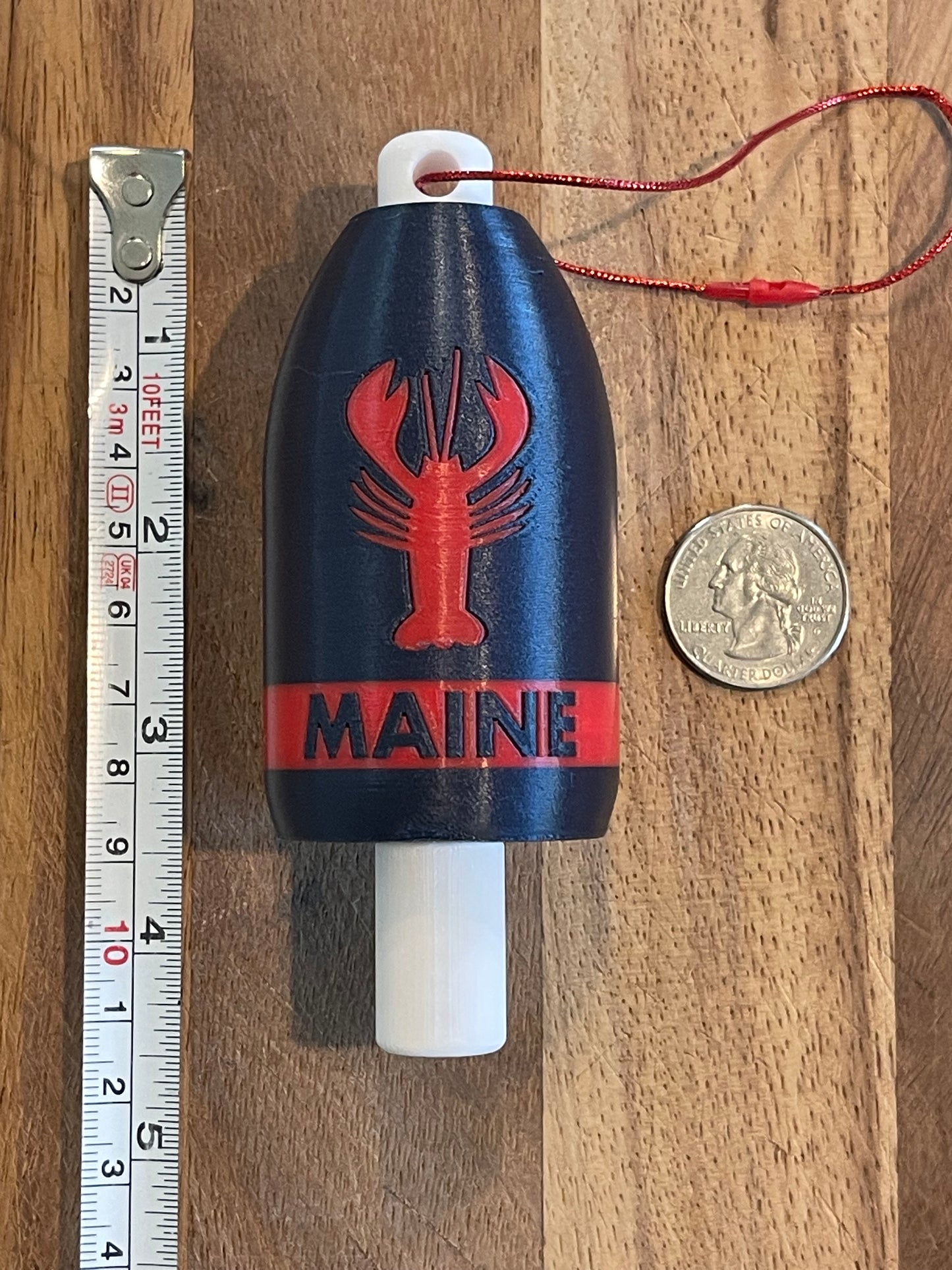 Navy Red Classic Lobster Buoy Ornament (NRL)