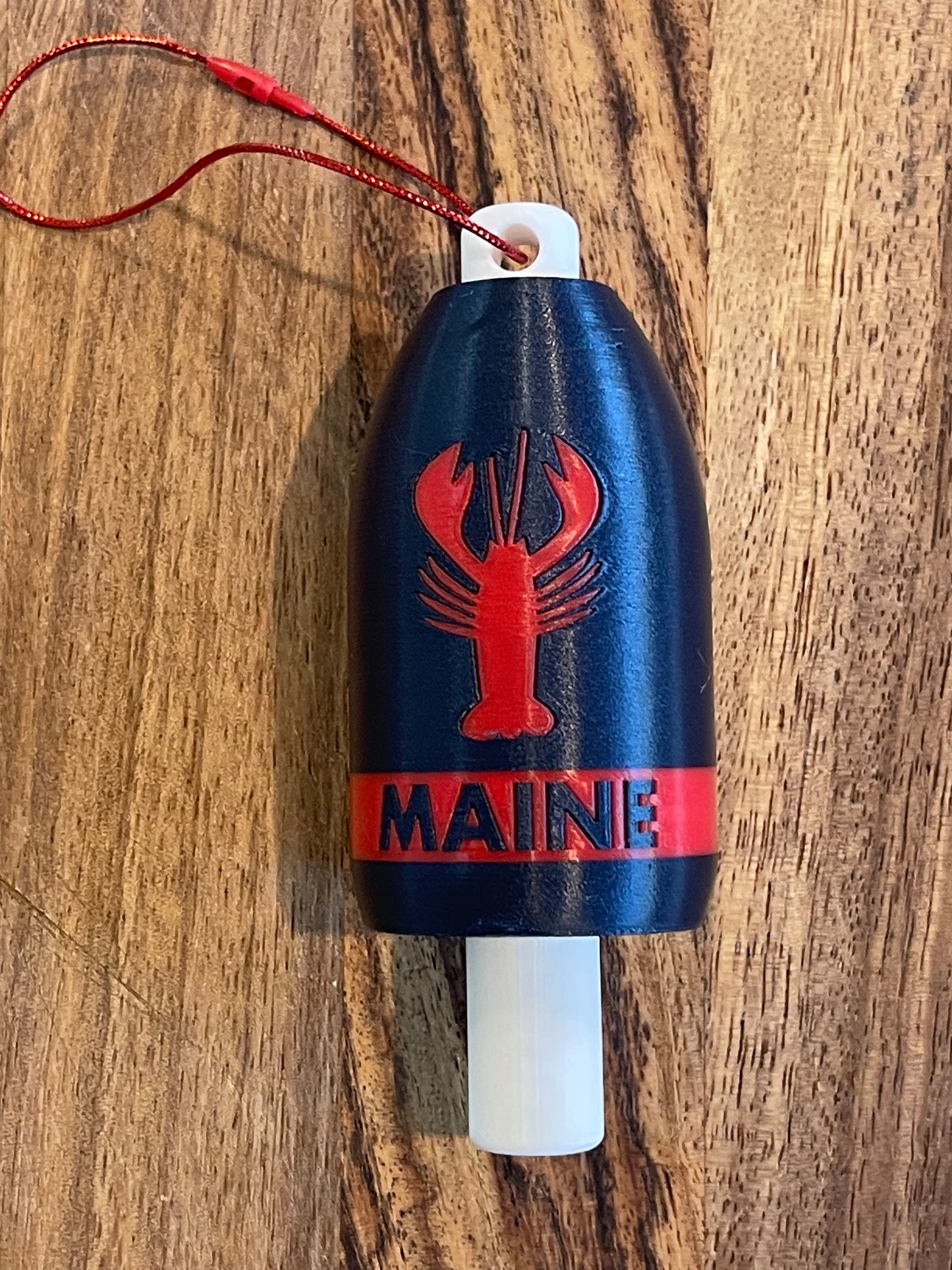 Navy Red Classic Lobster Buoy Ornament (NRL)