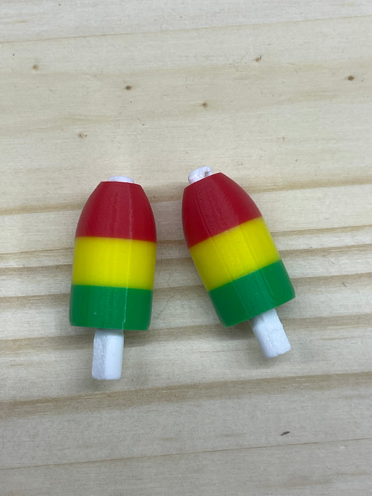Rasta Flag Lobster Buoy Earrings